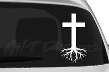 Cross Roots Vinyl Decal Sticker, Christian, Religious, Jesus, Love, God, Holy  picture