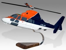 Aerospatiale SA365N Dauphin II CHC Desk Wood Helicopte Model Small Scale 1/48 picture