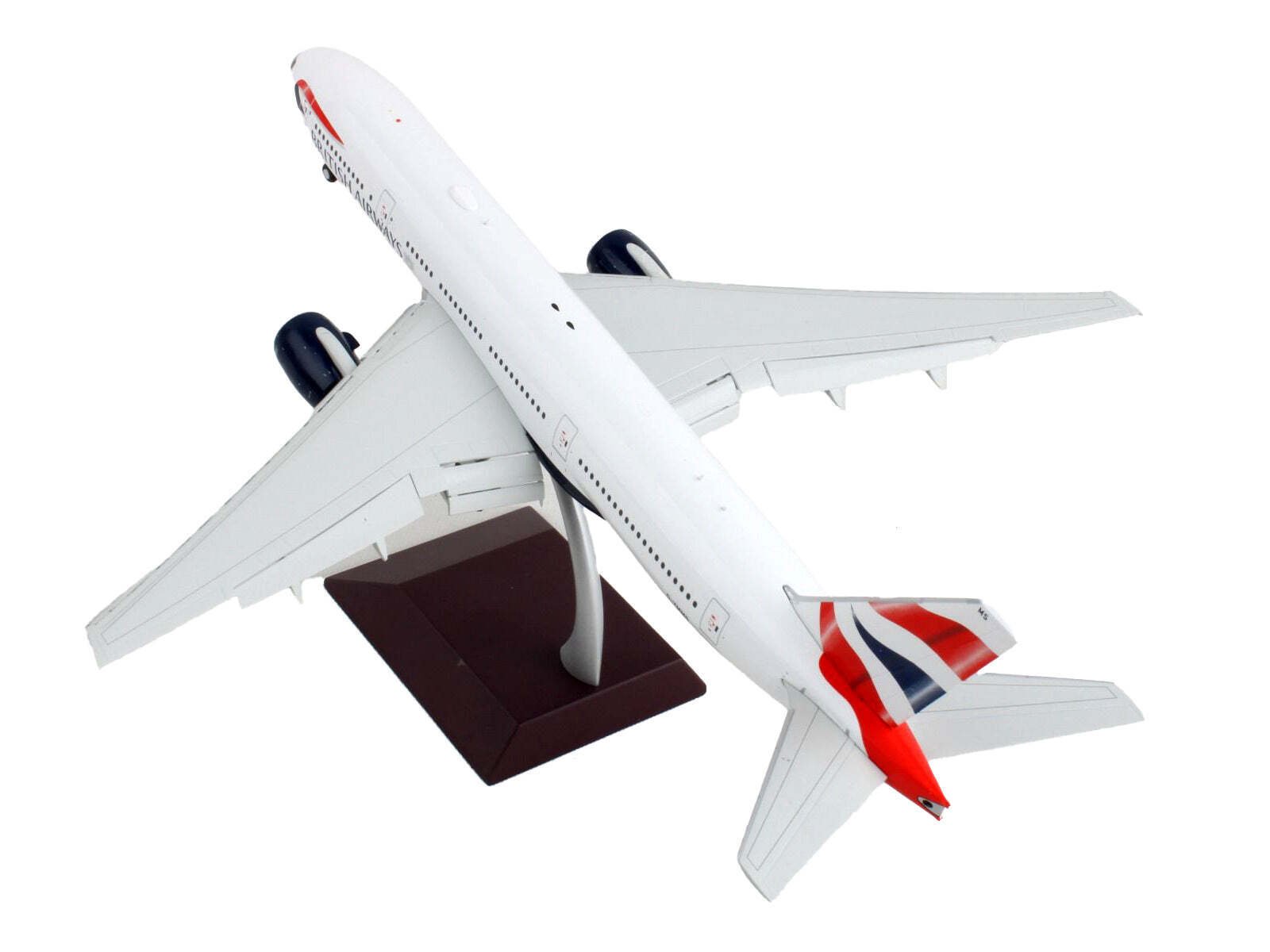 Boeing 777-200ER Commercial Flaps Down British 1/200 Diecast Model Airplane