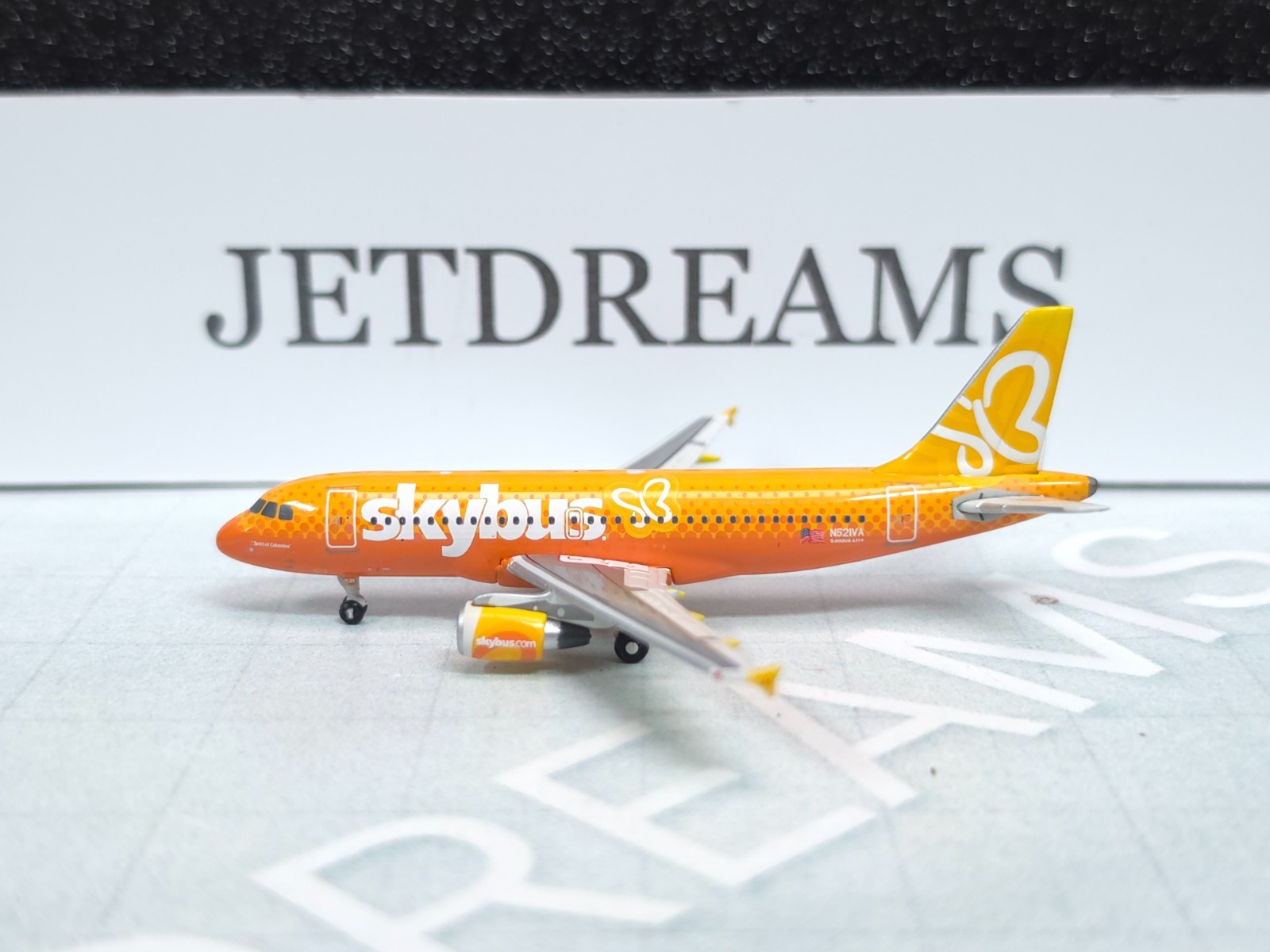 1/400 SKYBUS AIRBUS A319-100 2007'S COLORS SPIRIT OF COLUMBUS N521VA GEMINI JETS