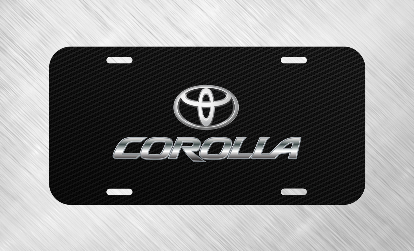 For Corolla License Plate Auto Car Tag 