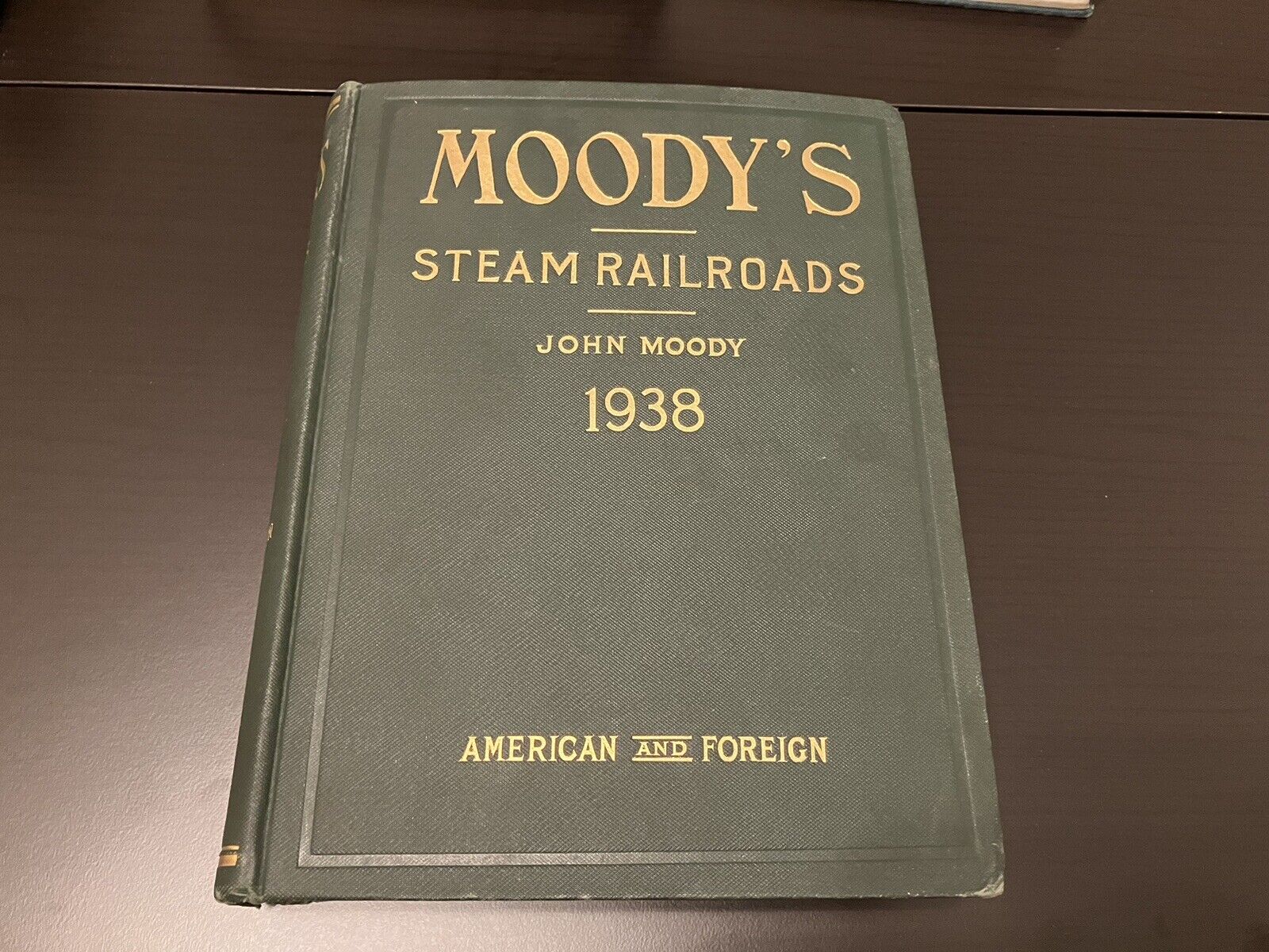 moody's 1938 Steam Railroads manual