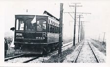 B&W Photo #7518 Detroit United RR 1910’s Streetcar Special Action picture