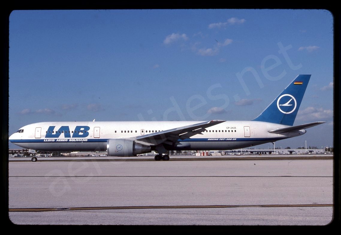 LAB Boeing 767-300 CP-2425 Feb 05 Kodachrome Slide/Dia C1