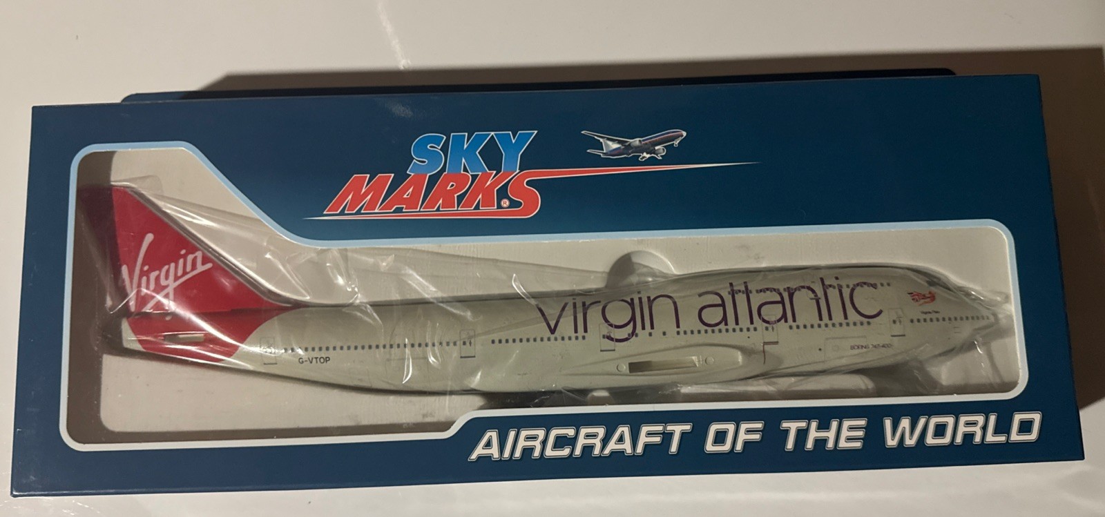 SKYMARKS VIRGIN ATLANTIC BOEING B747-400 W/GEAR 1/200 AIRCRAFT MODEL SKR672
