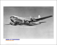 Pan Am Boeing 377 Stratocruiser Art Print – 1950s Aerial – 20