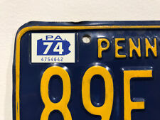 1974 Pennsylvania License Plate Registration Sticker, PA, Classic, Vintage, Tag picture