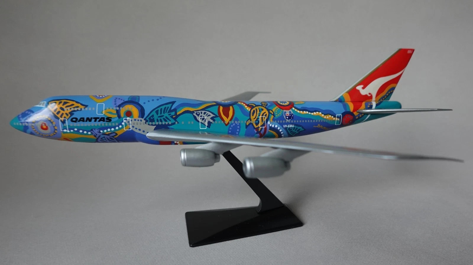 1/250 Qantas Nalanji Dreaming Boeing B747-400 Airplane Model w/ Original Box