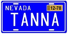 Las Vegas Dan Tanna 1978 Nevada License plate  picture