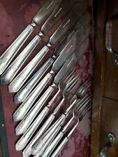 12 Pieces Of Cunard White Star Line Flatware Chesterer Co. Sheffield English ADU picture
