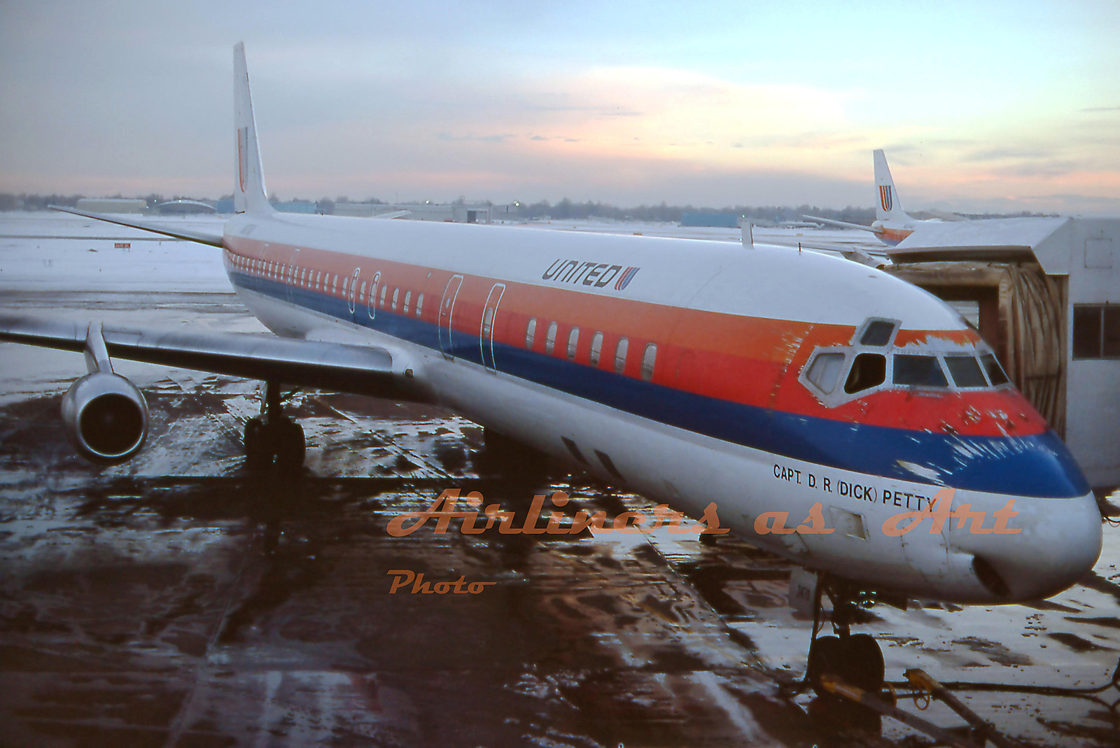 United Airlines Douglas DC-8-61 N8070U at DEN December 1979 8