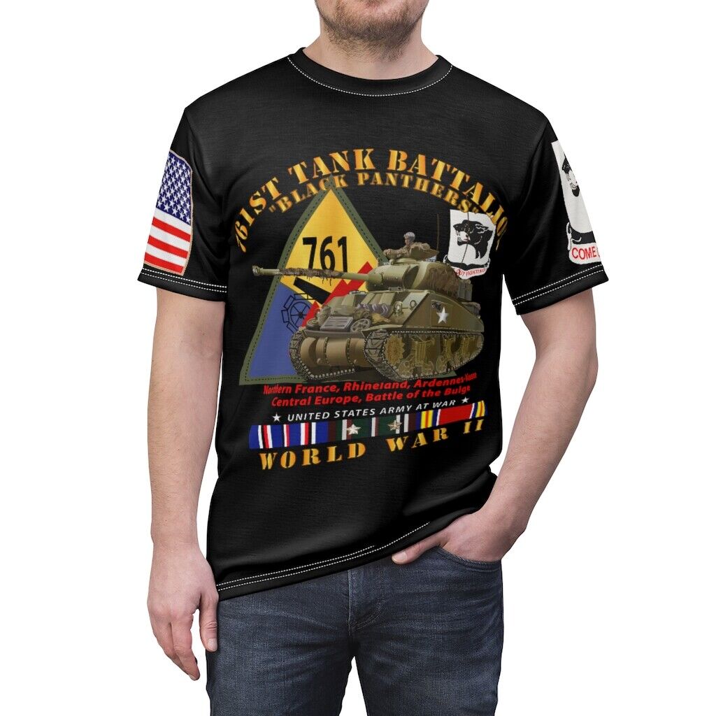 All Over Printing - 761st Tank Battalion - WWII - Black Panthers