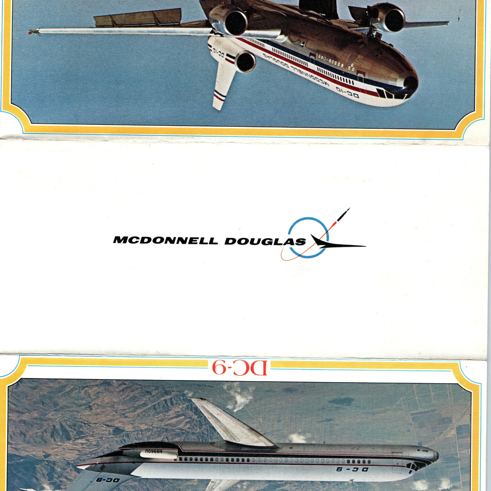 1970s McDonnell Douglas The DC Heritage DC-9 DC-10 Airline Aviation Brochure 1970s McDonnell Douglas The DC Heritage DC-9 DC-10 Airline Aviation Brochure