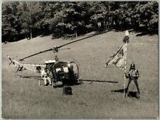 BELL 47 HELICOPTER GHENGIS KHAN FILM ARRIFLEX 35 CAMERA ORIGINAL RANK PHOTO picture