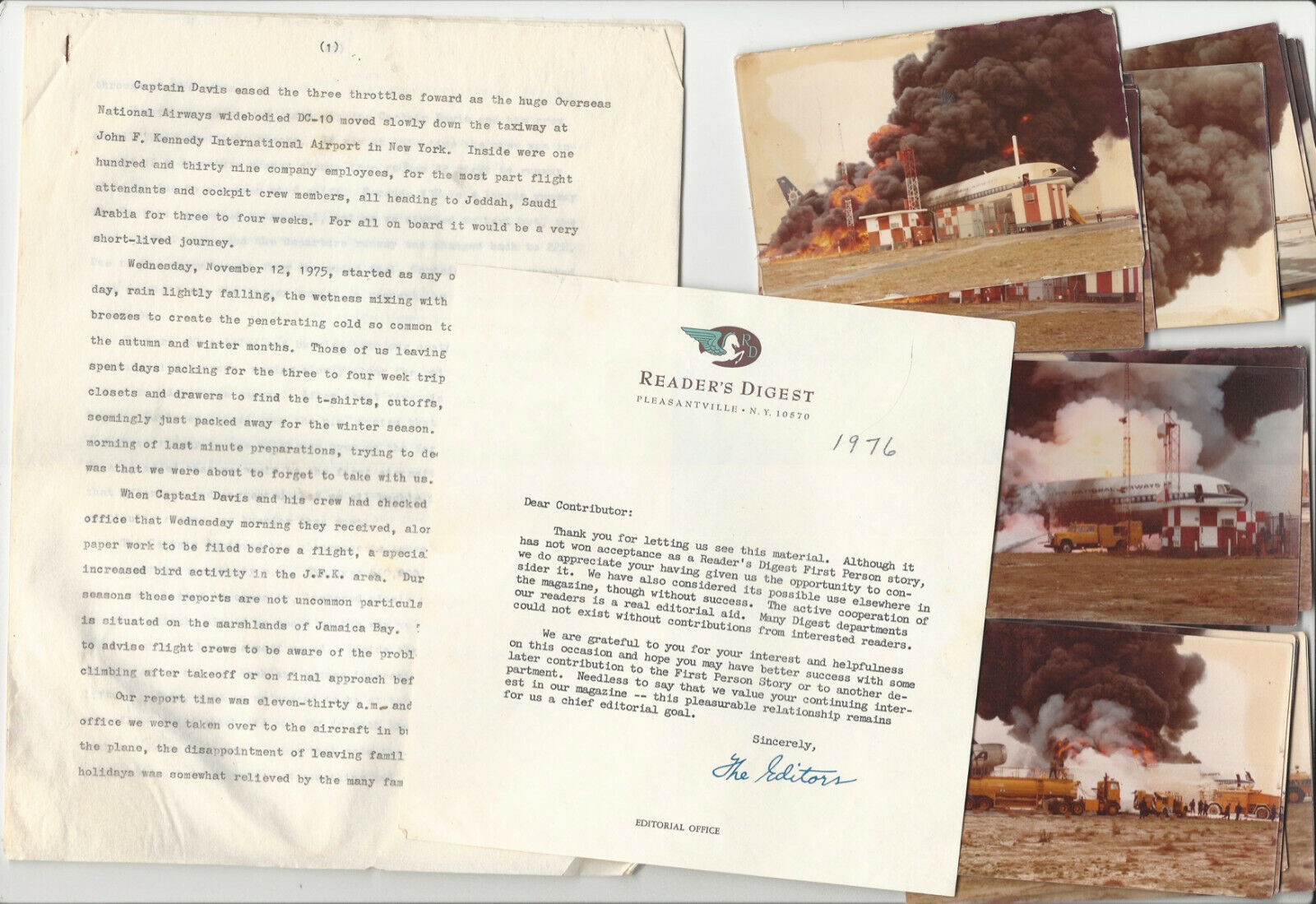 Air Crash 1975 Overseas National Airways Flight 32 Firsthand Account & Photos