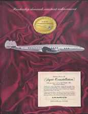 Leadership demands constant achievement Lockheed Super Constellation ad 1952 picture