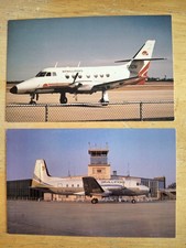 Air Illinois 2 Postcards Jetstream JS-31 & HS-748 picture