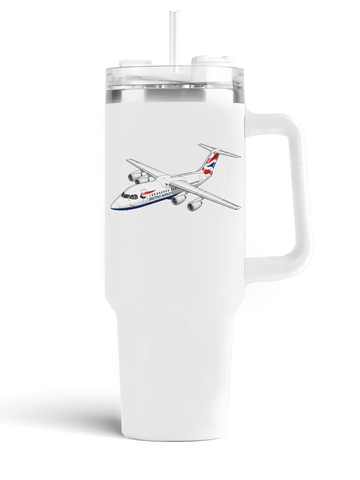 British Airways Bae 146 Stainless Steel Quencher Tumbler  40oz