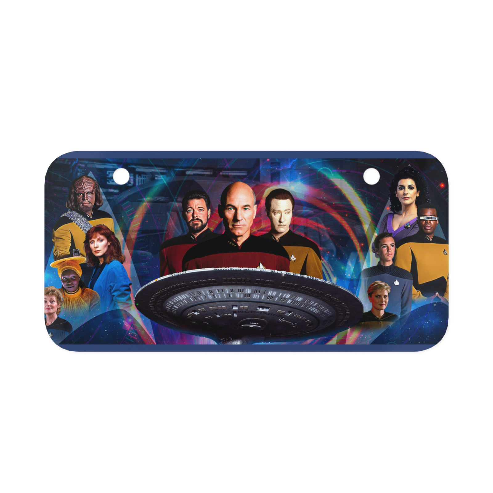 Star Trek The Next Generation TV Show Mini License Plate for Bike, Motorcycle