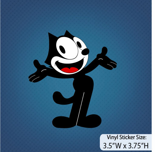 Felix The Cat / El gato Felix  / Version A / Decal / Vinyl Sticker