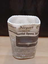 Bush Intercontinental Houston Airport Times Newspaper Themed Pen Pencil Holder picture
