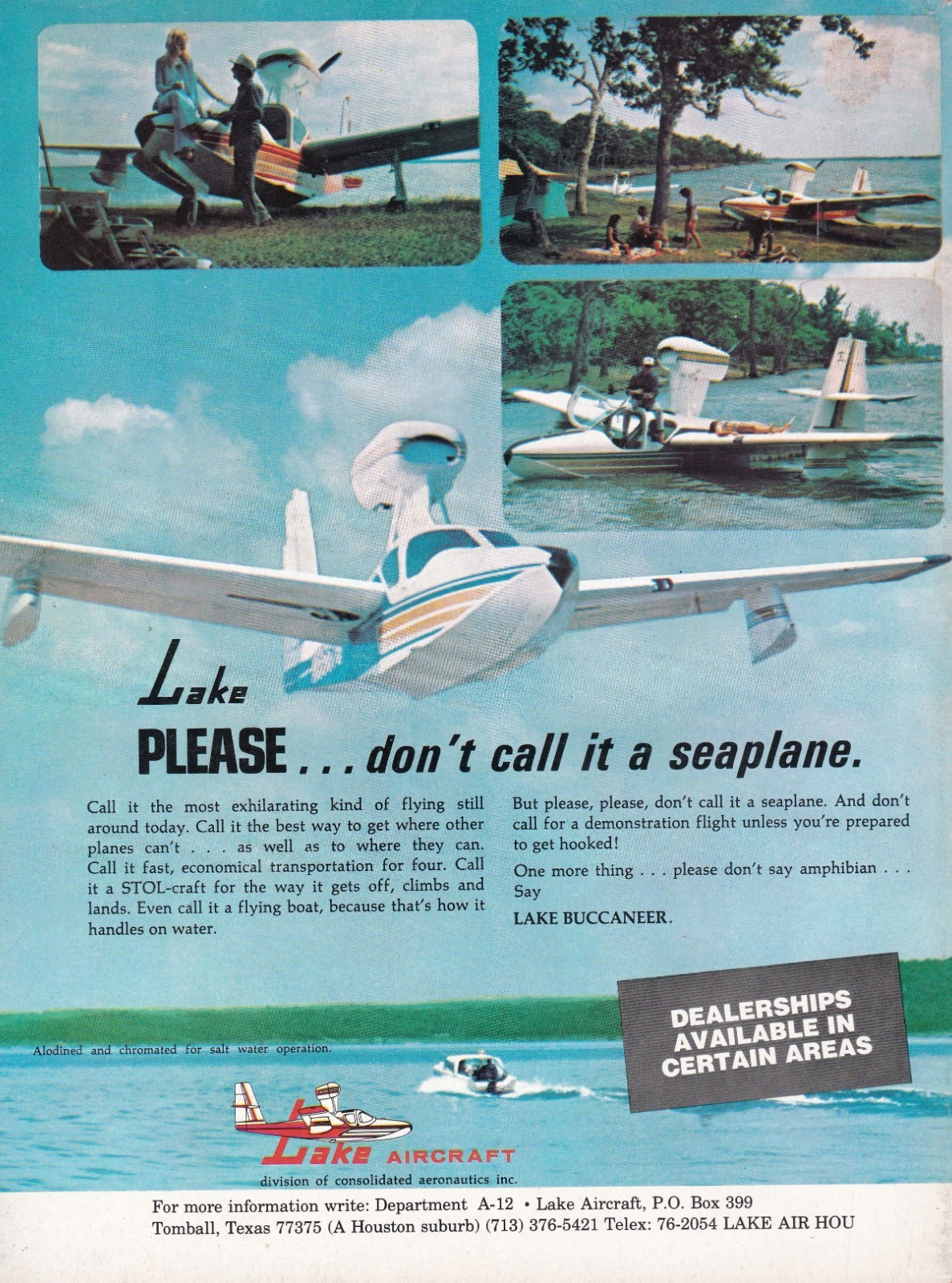 1976 Lake Buccaneer Aircraft Ad 7/22/2025h