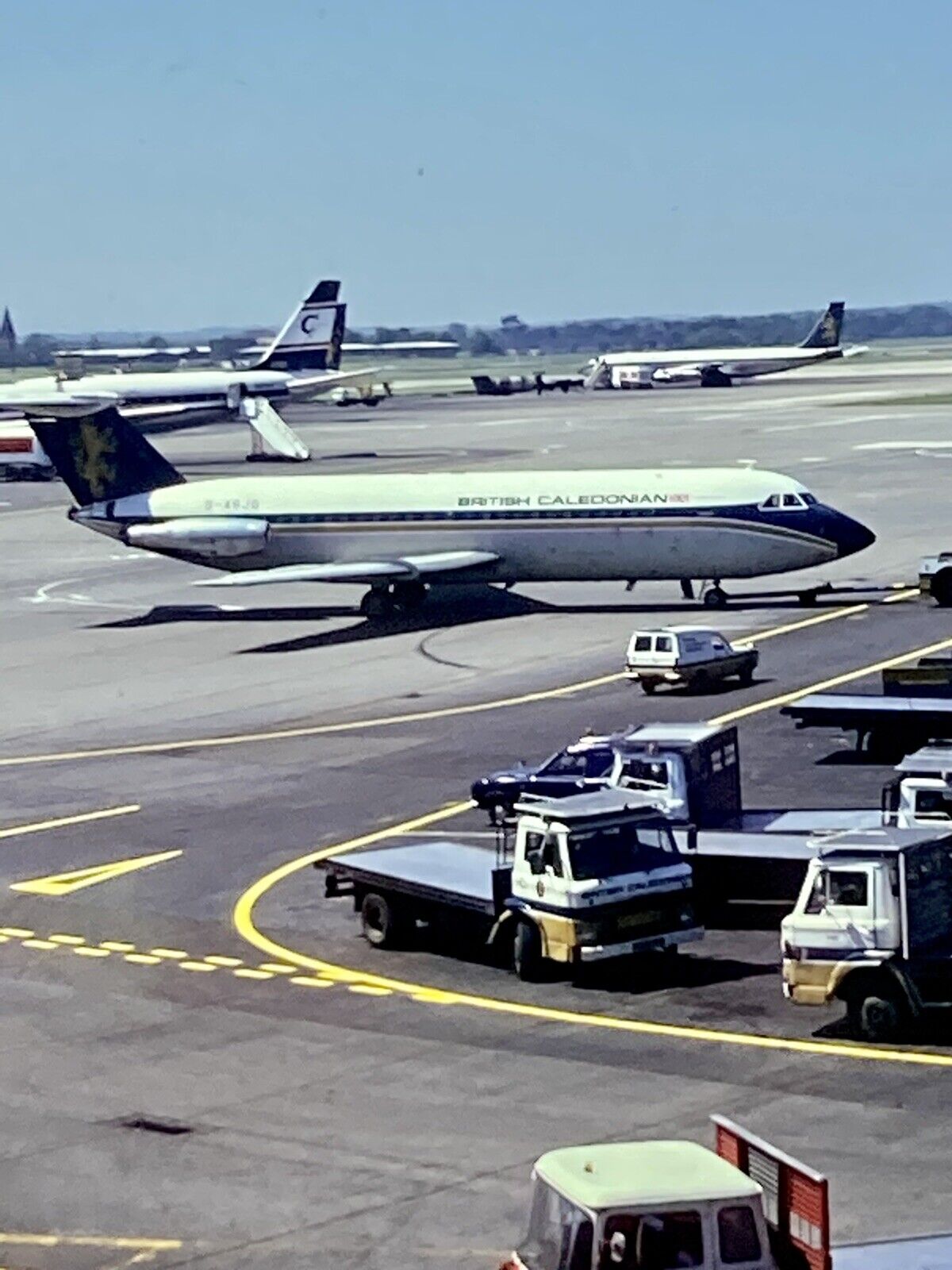 Airport British Caledonian Airline 35mm Picture Slides 1970’s Lot Photographs