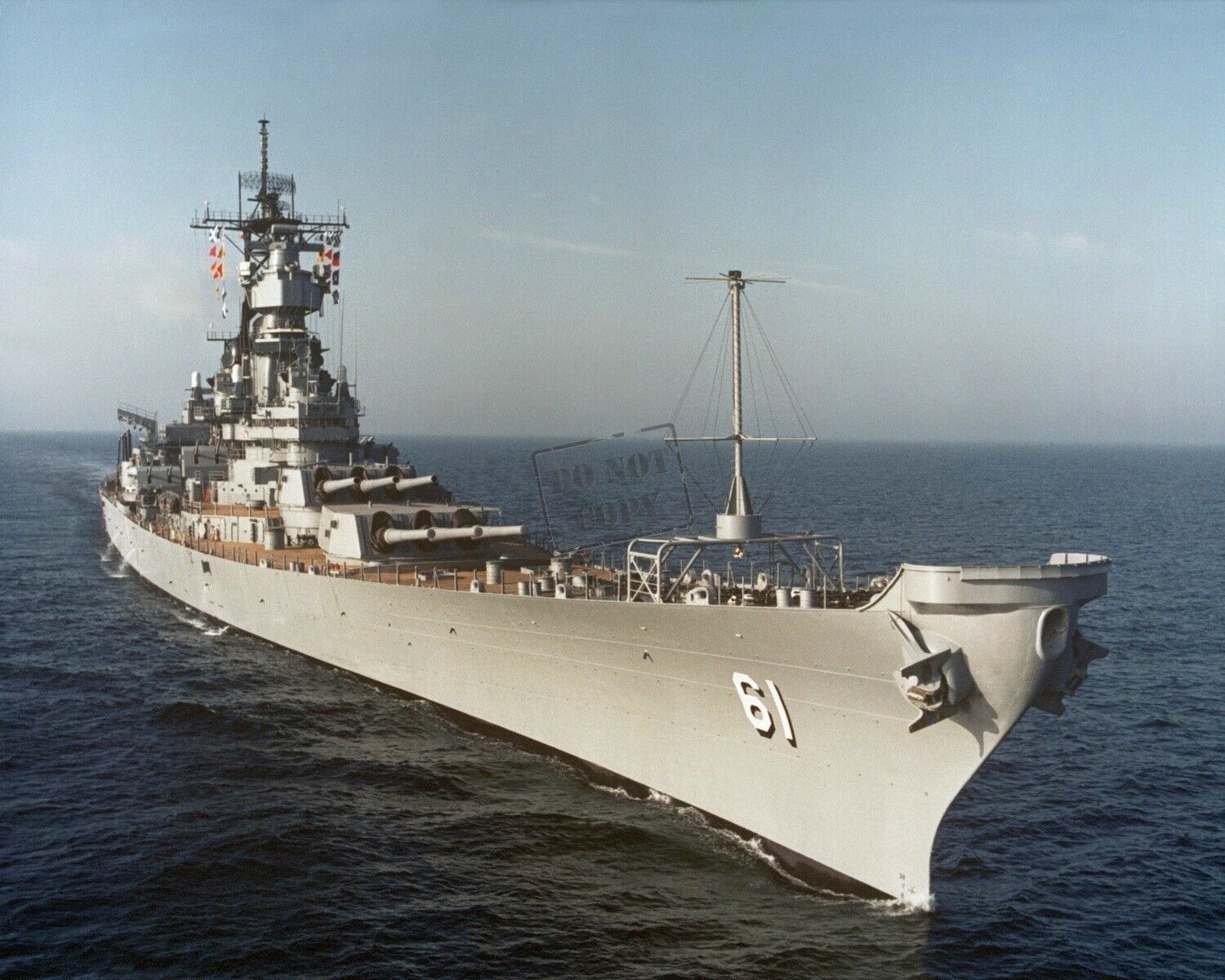  US Navy USN battleship USS IOWA (BB 61) 12X18 Photograph