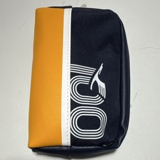Lufthansa Airlines Amenity Bag Blue Yellow White Logo Collectible picture