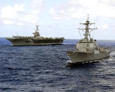 USS John C. Stennis CVN-74 and USS Pickney DDG-91 Photo picture