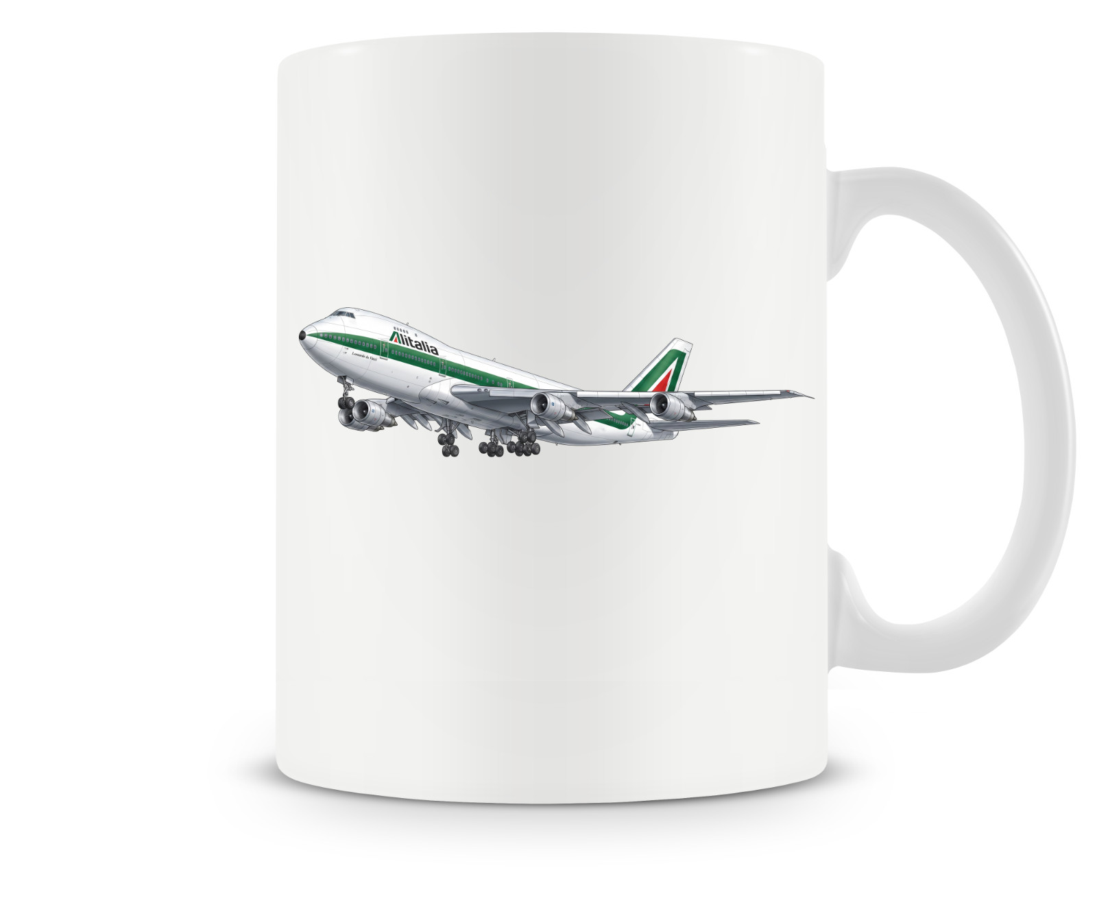 Alitalia Boeing 747 Ceramic Coffee Mug - 15oz. Alitalia Boeing 747 Ceramic Coffee Mug - 15oz.