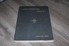1956 Continental Mark II Technical Data manual maintenance & repair picture