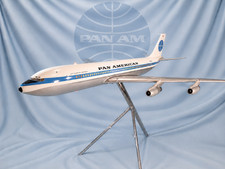 PAN AMERICAN B 707 JET CLIPPER ILLUMINATED  GREAT DESK  AGENCY MODEL 1958 picture