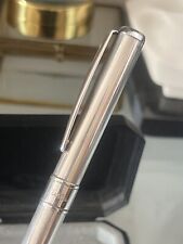 Delta Pen Fountain Pen Silver Solid 925 Charge IN Cartridge Italian picture
