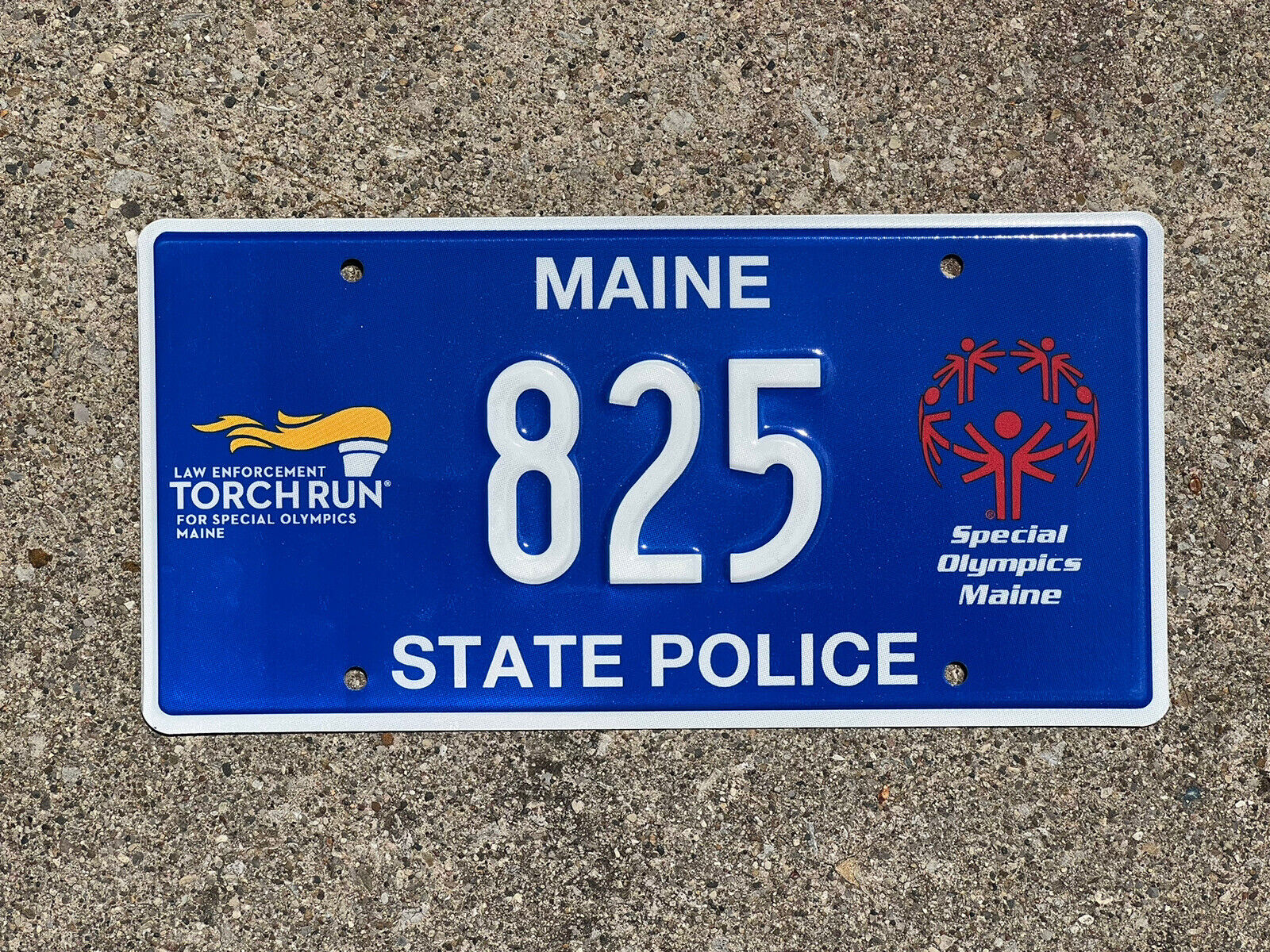 Maine State Trooper Police Highway Patrol License Plate  Special Olympics