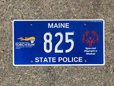 Maine State Trooper Police Highway Patrol License Plate  Special Olympics picture