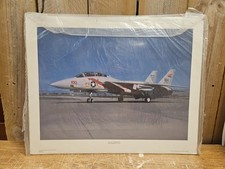 F-14 Tomcat Grumman F-14A #100 VTG Print Power Graphics NOS 20”x16” Rare HTF picture