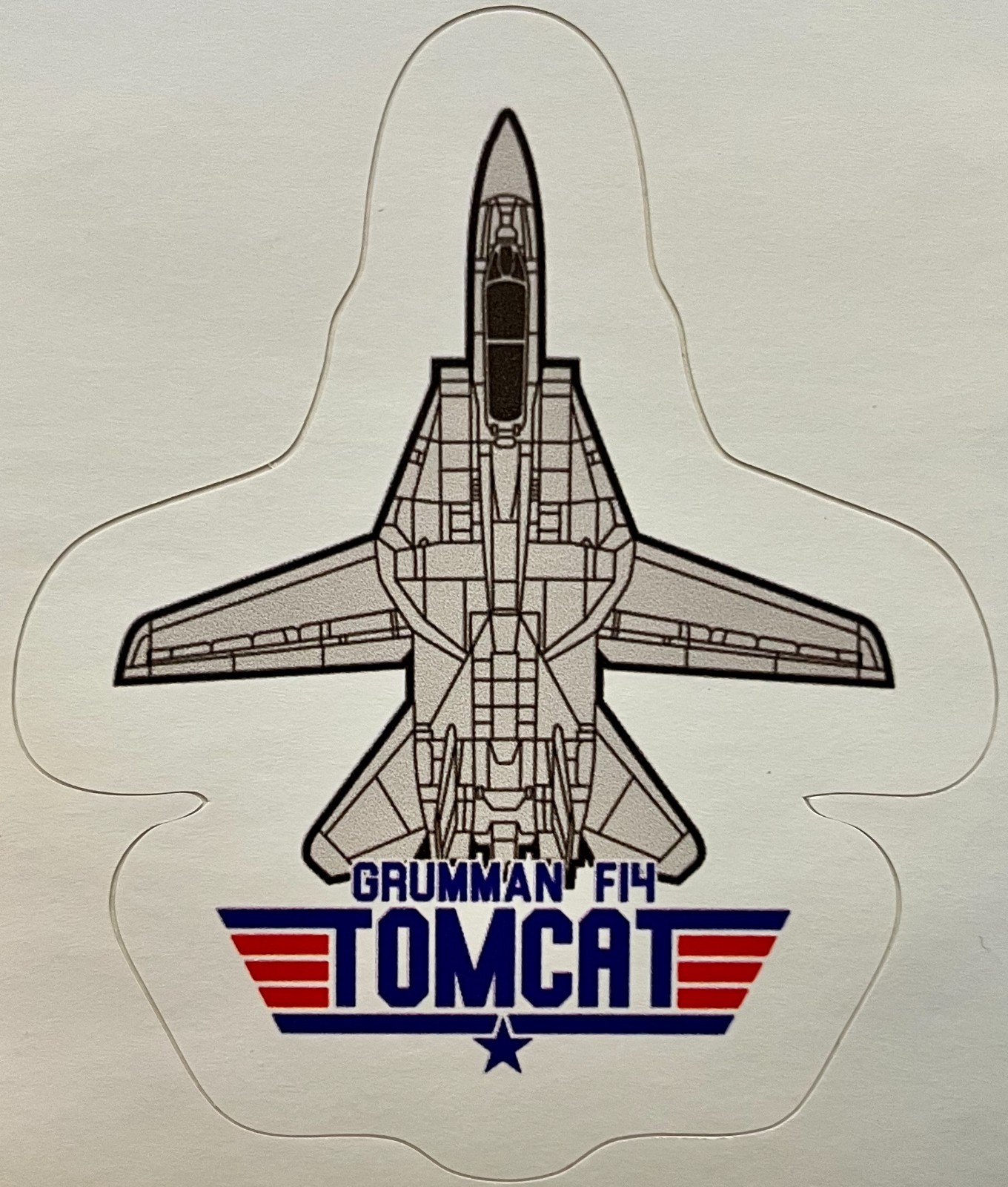 Grumman F-14 Tomcat Peel & Stick Vinyl Decal Top Gun DEC-0207
