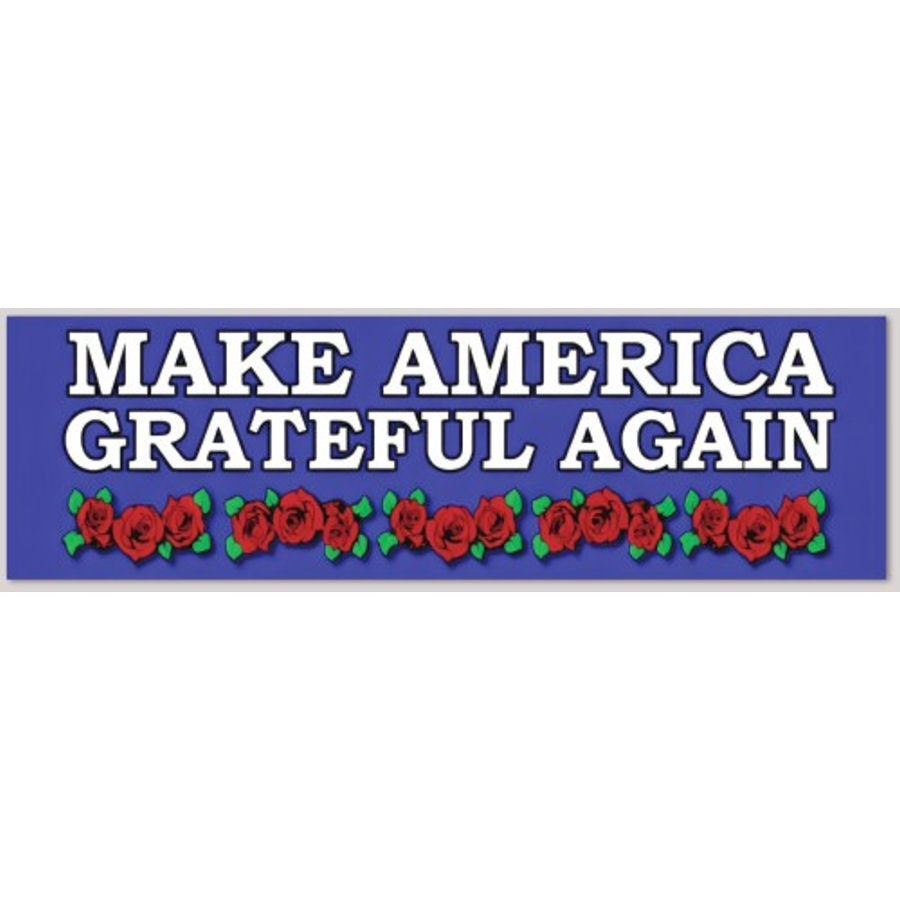 Make America Grateful Again Bumper Sticker 3x10 Inches Make America Grateful Again Bumper Sticker 3x10 Inches