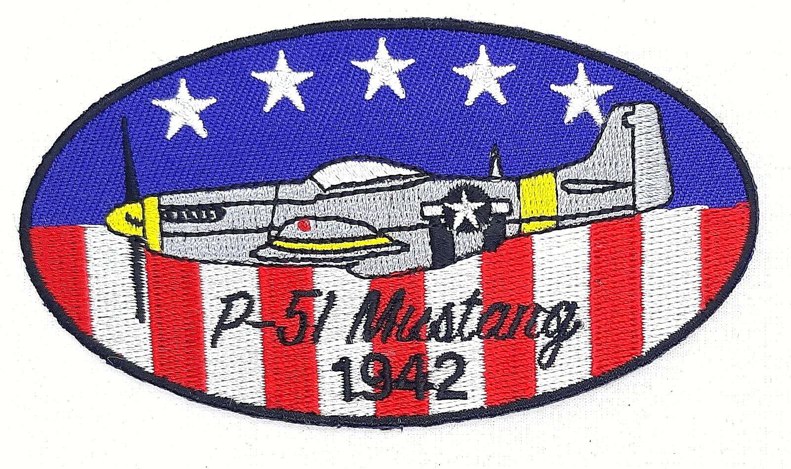P-51 Mustang 1942 Iron On Embroidered Patch 4\