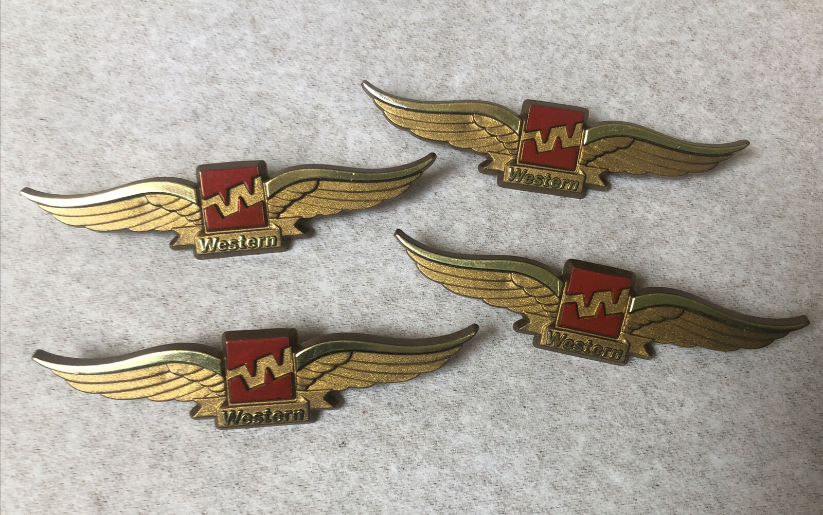 4 Western Airlines Wings Jr Pilot