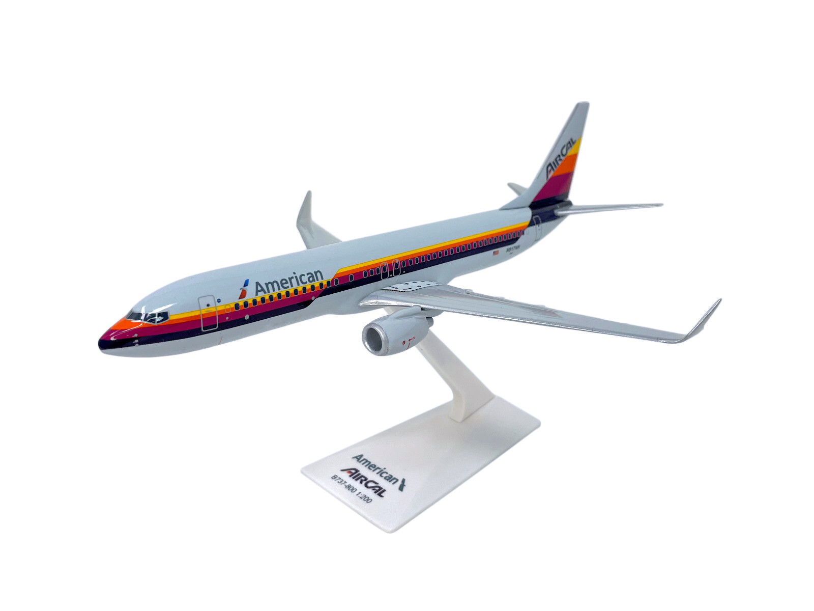 Flight Miniatures American/Air Cal 737-800 1:200 Scale Model Airplane Flight Miniatures American/Air Cal 737-800 1:200 Scale Model Airplane