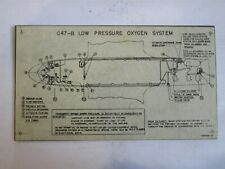 DOUGLAS AIRCRAFT C47-B Pipe Assembly Placard P/N 4189561 New picture