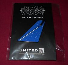 Star Wars Rise Of Skywalker United Airlines 737 Limited Edition Pin Blue SEALED picture