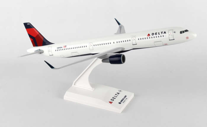 Skymarks SKR878 Delta Airlines Airbus A321 1/150 Model Plane with Stand N301DN