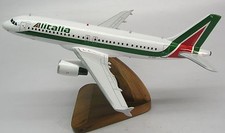 Airbus A-320 Alitalia Air A320 Airplane Wood Model Replica Small  picture