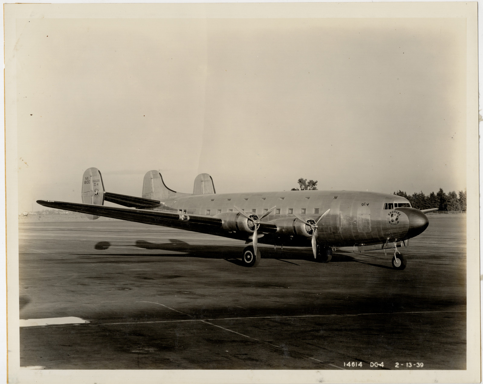 1939 Douglas DC-4E NX18100 Prototype Photo, Only One Built, Sold to Japan
