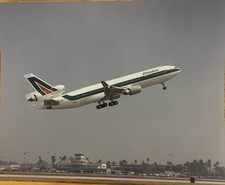 Alitalia MD-11 Reg. I-DUPE Taking Off Long Beach Photo McDonnell Douglas picture