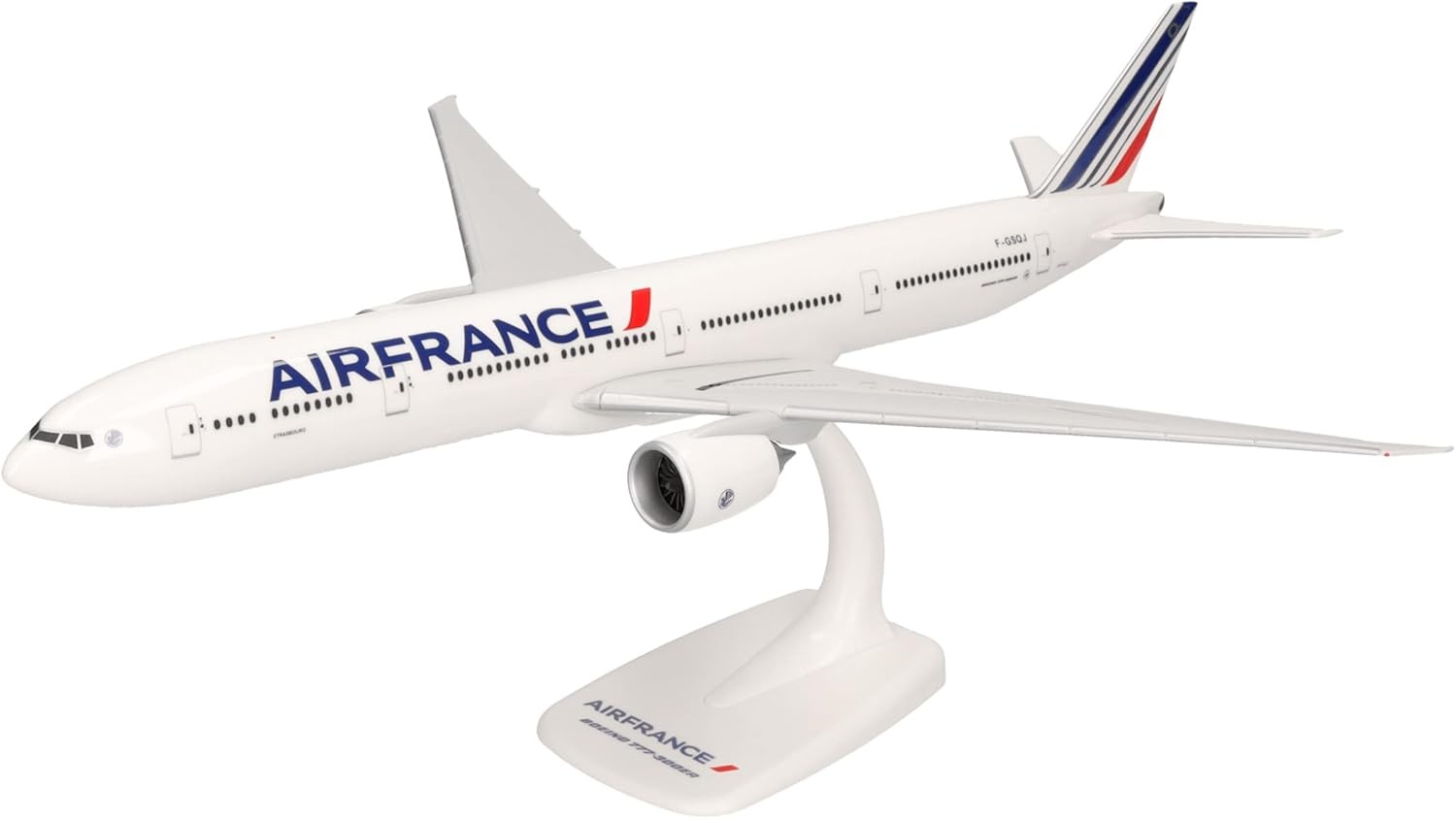 Herpa 613491 Air France Boeing 777-300ER F-GSQJ Desk 1/200 Jet Model AV Airplane