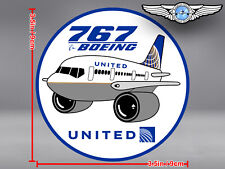 UNITED AIRLINES UAL PUDGY BOEING B767 B 767 DECAL / STICKER picture